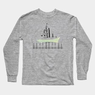 Summer 2 - BW Full Size Image Long Sleeve T-Shirt